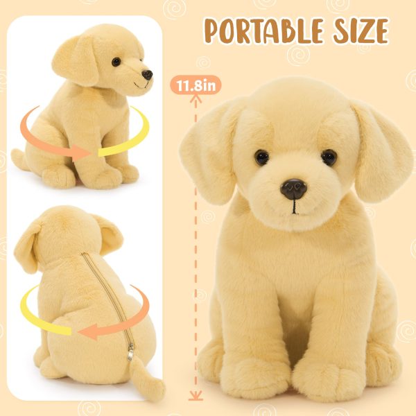 Labrador Stuffed Animals Dog Plush Toys, 11.8 Inches - Image 4