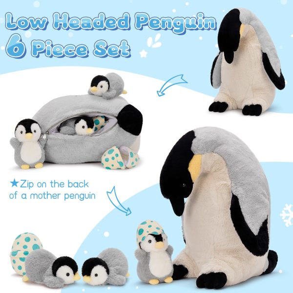 Penguin Family Stuffed Animals, 17.7 Inches - Image 3