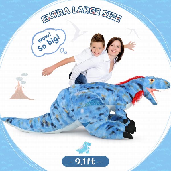 Life Size T Rex Plush Toy Dino Stuffed Animals, 9.1 FT - Image 5