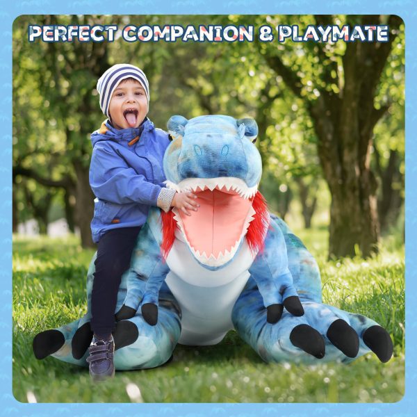 Life Size T Rex Plush Toy Dino Stuffed Animals, 9.1 FT - Image 4