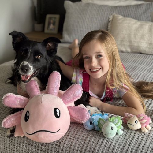 Axolotl Plushie with 3 Babies, 31.5 Inches - Image 2