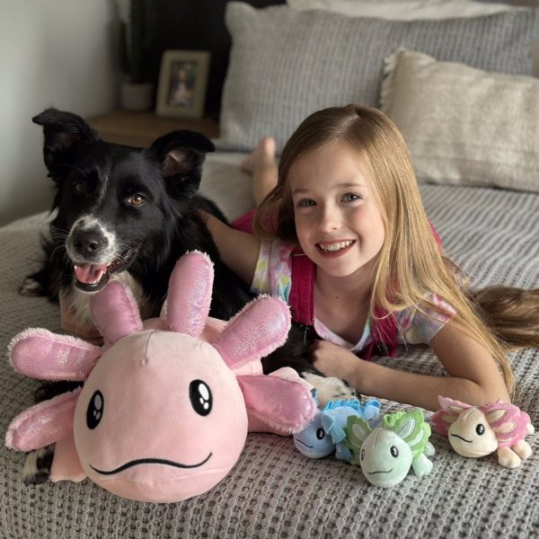 Axolotl Plushie with 3 Babies, 31.5 Inches - Image 2