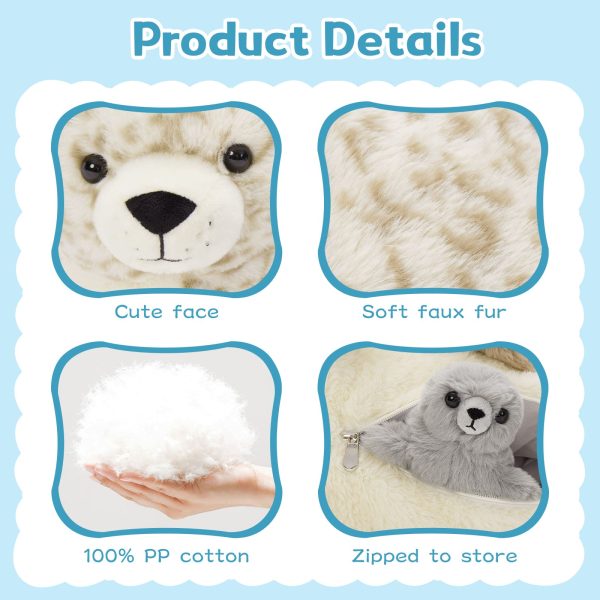 Seal Stuffed Animals Seal Baby Plush Toys, 20 Inches - Image 5
