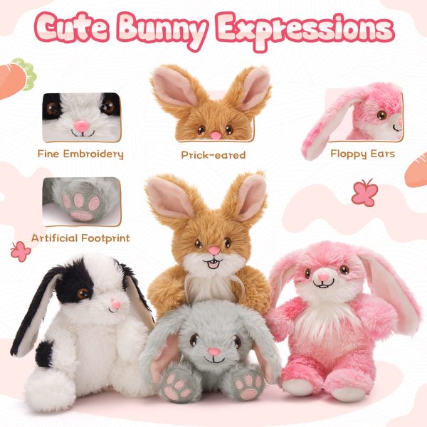 Floppy Eared Bunny Stuffed Animals Rabbit Plush Toys, 18 Inches - Image 6