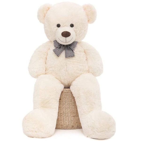 Giant Teddy Bear Stuffed Toy, Beige, 39/47/55/59 Inches - Image 2