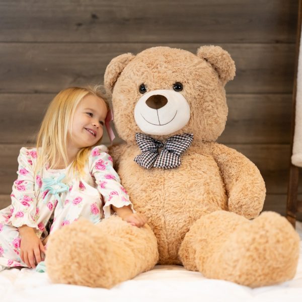 Giant Teddy Bear Stuffed Animals, Light Brown, 47/55/59/71 Inches - Image 2