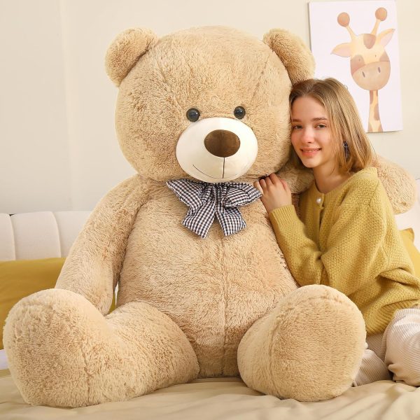 Giant Teddy Bear Stuffed Animals, Light Brown, 47/55/59/71 Inches - Image 9
