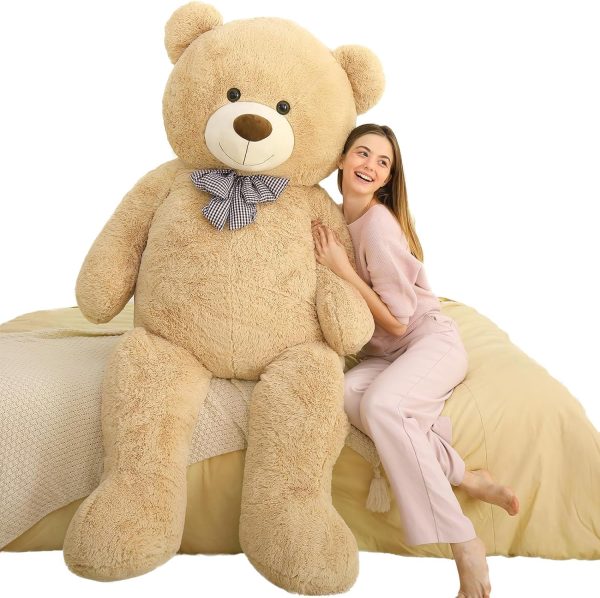 Giant Teddy Bear Stuffed Animals, Light Brown, 47/55/59/71 Inches - Image 13