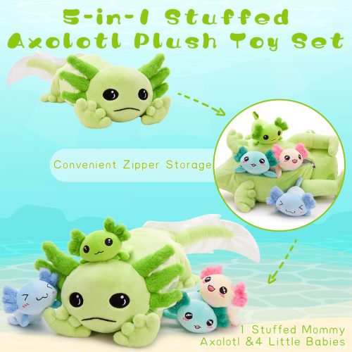 Axolotl Stuffed Animals Salamander Plush Toys, 31 Inches - Image 8