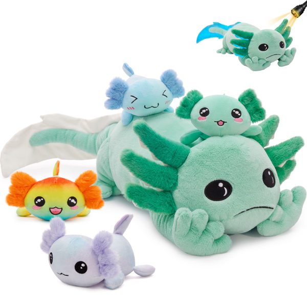 Axolotl Stuffed Animals Salamander Plush Toys, 31 Inches - Image 10