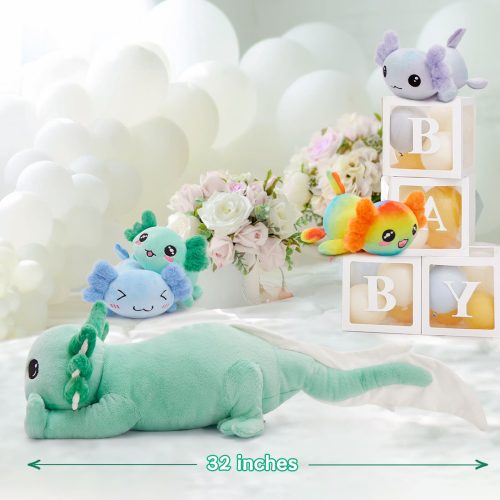 Axolotl Stuffed Animals Salamander Plush Toys, 31 Inches - Image 13