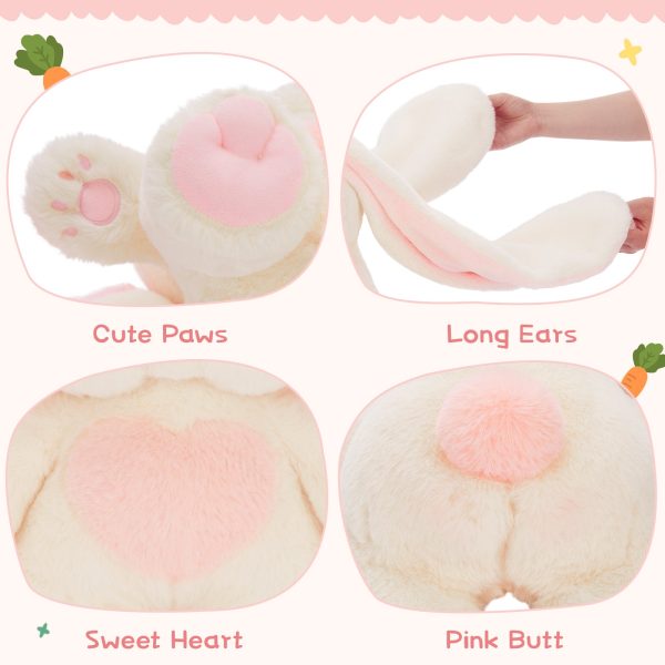 Floppy Ear Bunny Stuffed Animals Easter Rabbit Plushies, 14 Inches - Image 4