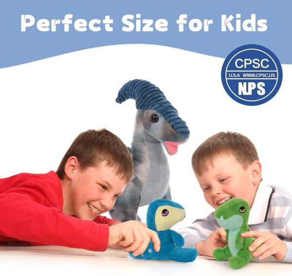 Parasaurolophus Dinosaur Plush Toy Set, 22 Inches - Image 5