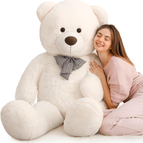 Giant Teddy Bear Stuffed Toy, Beige, 39/47/55/59 Inches - Image 7
