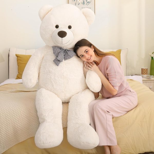 Giant Teddy Bear Stuffed Toy, Beige, 39/47/55/59 Inches - Image 8