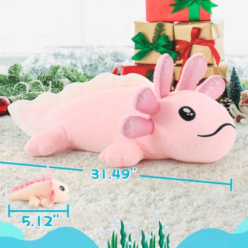Axolotl Plushie with 3 Babies, 31.5 Inches - Image 4