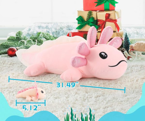 Axolotl Plushie with 3 Babies, 31.5 Inches - Image 4