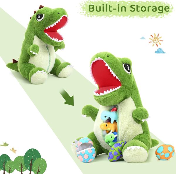 Tyrannosaurus Rex Plush Toy Set, 19.6 Inches - Image 4