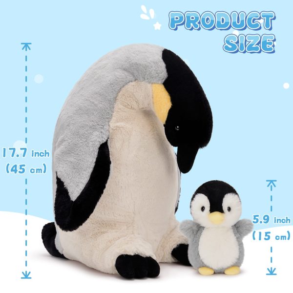 Penguin Family Stuffed Animals, 17.7 Inches - Image 2