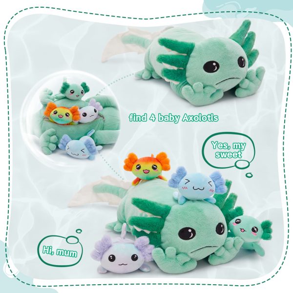 Axolotl Stuffed Animals Salamander Plush Toys, 31 Inches - Image 11