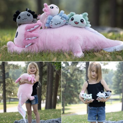 Axolotl Stuffed Animals Salamander Plush Toys, 31 Inches - Image 2